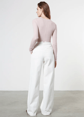 Enza Costa Soft Touch Pleated Wide Leg in Undyed