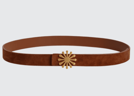 Esthera AMPM Suede Belt in Caramel