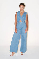 ética Elina Jumpsuit in Ethereal Blue