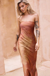 Eye Candy Maxi Dress - Copper