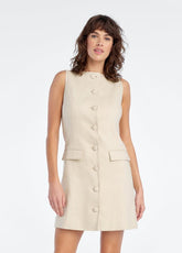 Favorite Daughter The Cece Linen Dress in Light Khaki