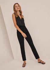 Favorite Daughter The Sleeveless Date Blouse in Black