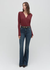 Favorite Daughter The Valentina Super High Rise Flare in Woodside