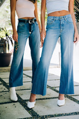 Fidelity Talia Denim in Harem Blue