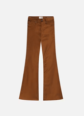Frame Le High Flare Velvet in Bronze Velvet