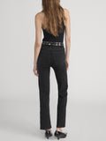 Frame Le Sleek Straight Studded in Meteor
