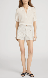 Frame The Cruise Short in Flax Stripe