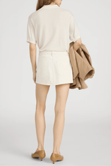 Frame The Mini Skirt in Shell