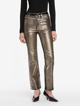 Frame The Reboot Crop in Coated Champagne