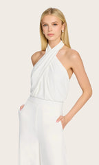 Generation Love Edith Halter Top in White