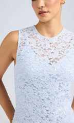 Generation Love Henrietta Sequin Lace Top in Opal