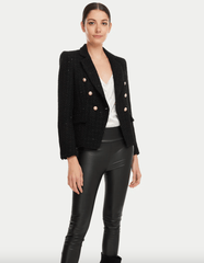 Generation Love Kaya Tweed Blazer in Black