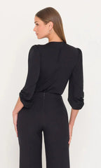 Generation Love Lehti Jersey Bodysuit in Black