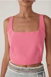 Generation Love Othella Crepe Top in Cherry Blossom