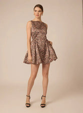 Gilner Farrar Adrianne Dress in Kaleidscope Leopard Print