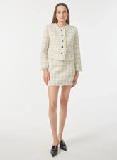 Gilner Farrar Amani Skirt in Cream Tweed