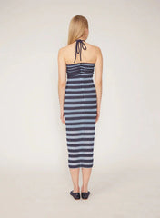 Gilner Farrar Delora Dress in Blue Knit Lace