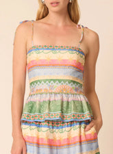 Gilner Farrar Lyra Top in Exumas Print