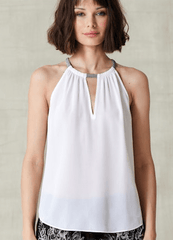 Go Silk Go A Cut Above Cutaway in White