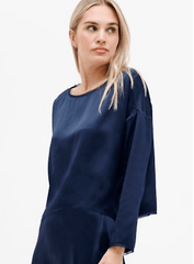 Go Silk Go On The Edge Top in Ink