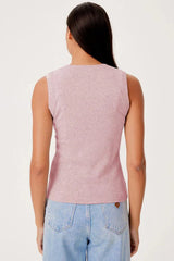 Goldie Tees Daniella Top in Rose