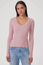 Goldie Tees Valerie Top in Rose