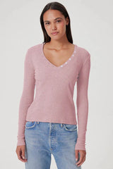 Goldie Tees Valerie Top in Rose