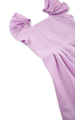 Habitual Girl Flutter Sleeve Romper in Lilac