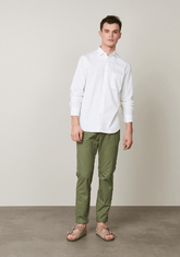 Hartford Cotton Slim-Fit Storm Shirt in White