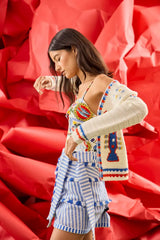 Hunter Bell Bay Skirt in Coastal Stripe