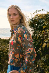 Hunter Bell Clarke Shirt in Olive Floral