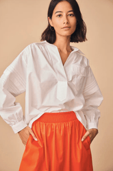 Hunter Bell Evangeline Top in Bright White