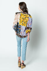 Hunter Bell Finley Blouse in Wildflower Patchwork