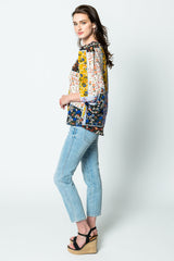 Hunter Bell Finley Blouse in Wildflower Patchwork