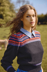 Hunter Bell Jackie Sweater in Fairisle