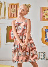 Hunter Bell Kids Grace Dress in Mallet Club