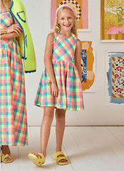 Hunter Bell Kids June Dress in Key Largo Plaid