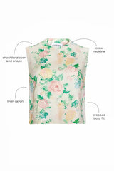 Hunter Bell Manning Top in Garden Rose Peony