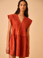Hunter Bell Parker Dress in Burnished Copper