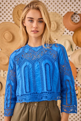 Hunter Bell Pippa Top in French Blue