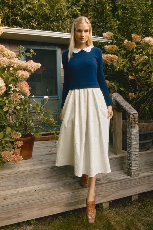 Hunter Bell Rivers Dress in Ivory