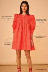 Hunter Bell Sidney Dress in Red Orange
