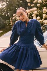 Hunter Bell Siri Dress in Navy
