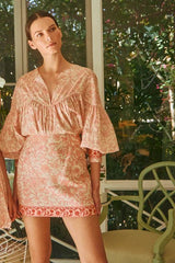 Hunter Bell Vivian Skirt in Rosewater Floral