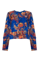Hunter Bell Weekend Blouse in Watercolor Bouquet