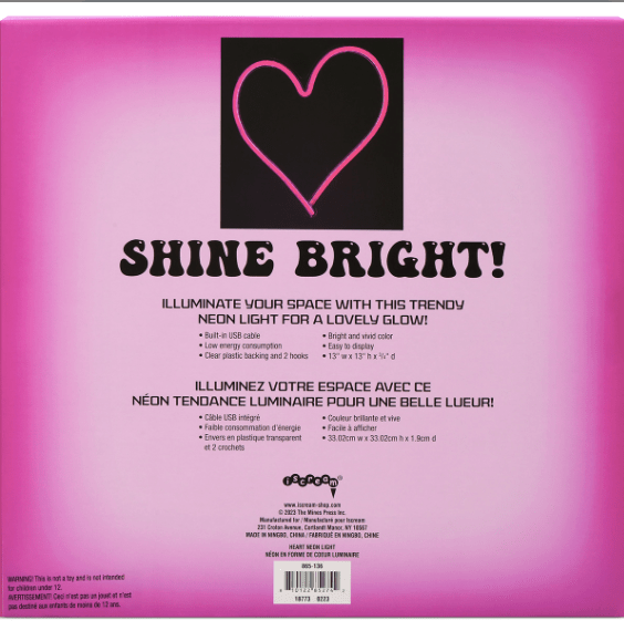 Iscream Heart Neon Light