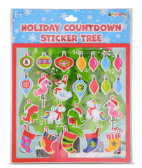 Iscream Holiday Countdown Sticker Tree
