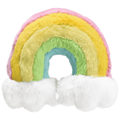 Iscream Rainbow Furry Neck Pillow