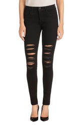 J Brand Maria High Rise Skinny in Black Heart