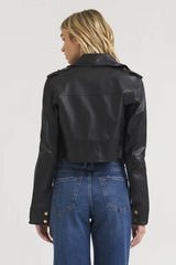 Jakett Erin Burnished Leather in Black Gold